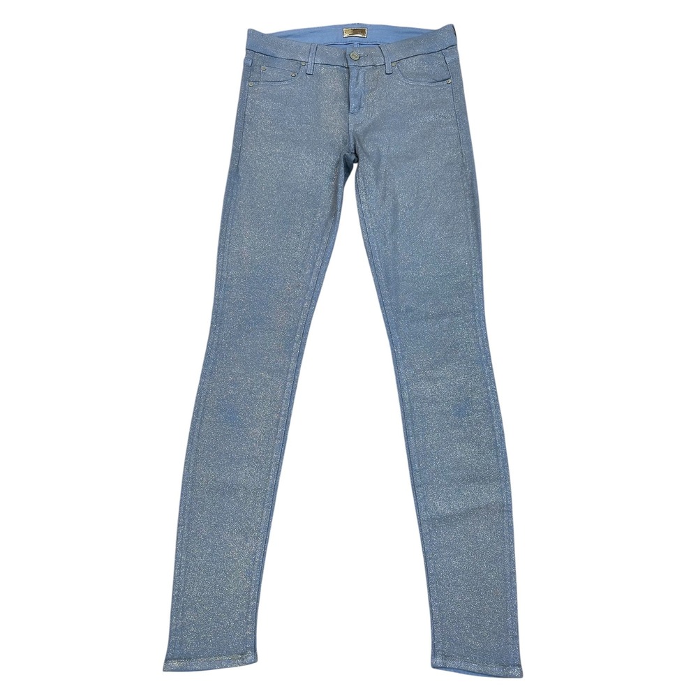 Mother The Looker Pop Skinny Jeans Powder Blue Glimmer Women 27